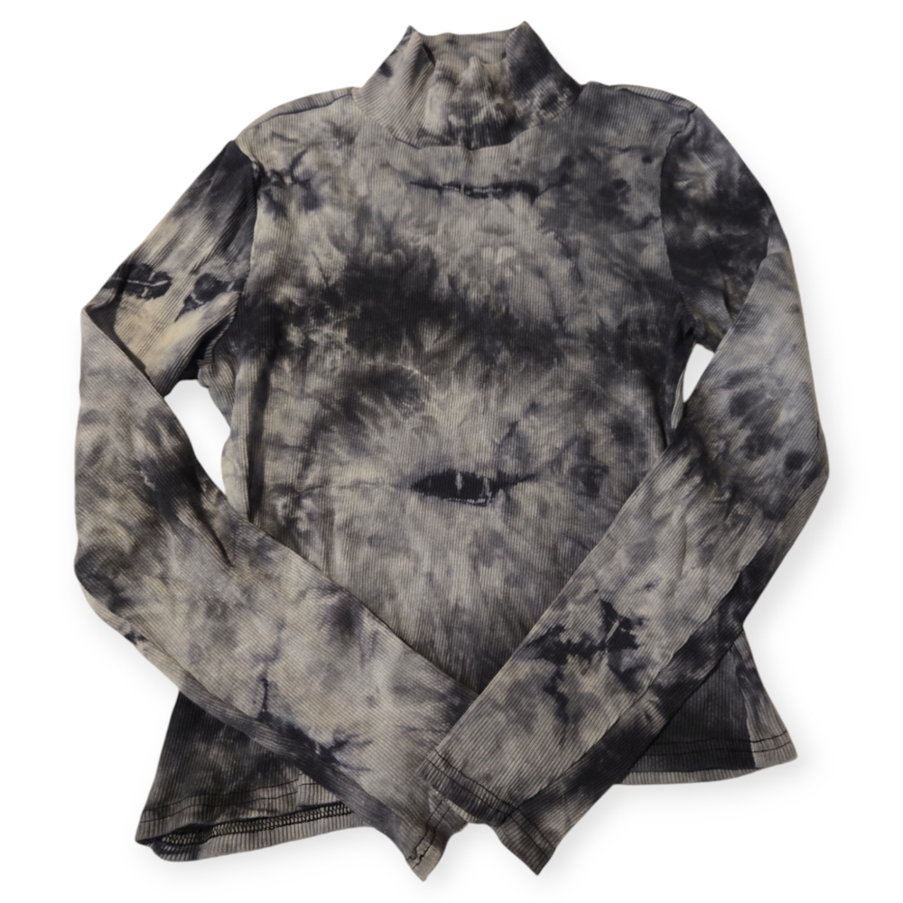 Planet Gold Mock Turtleneck Ribbed Top